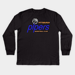 DEFUNCT - PITTSBURGH PIPERS Kids Long Sleeve T-Shirt